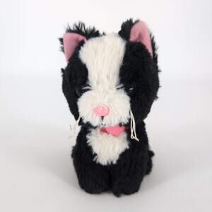 Tuxedo Black & White Cat KItten Plush Animal Stuffed Toy for 18 inch Dolls - GUC